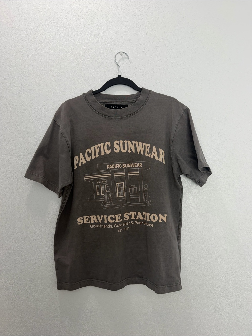PacSun Pacific Sunwear Service Station Graphic Tee Size Small